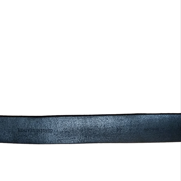 Vintage Harley Davidson Motorcycle Genuine Leather Belt Buckle Silver Black Bike - Picture 3 of 3